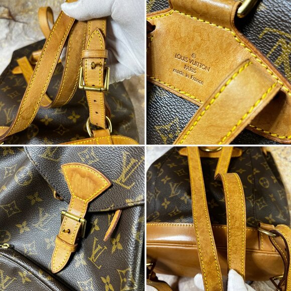 Louis Vuitton Montsouris MM Monogram Canvas Backpack Brown M51137 - Picture 8 of 13